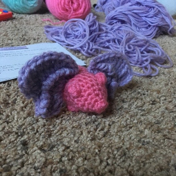 Handmade Crochet Flying Pig - Picture 6 of 6
